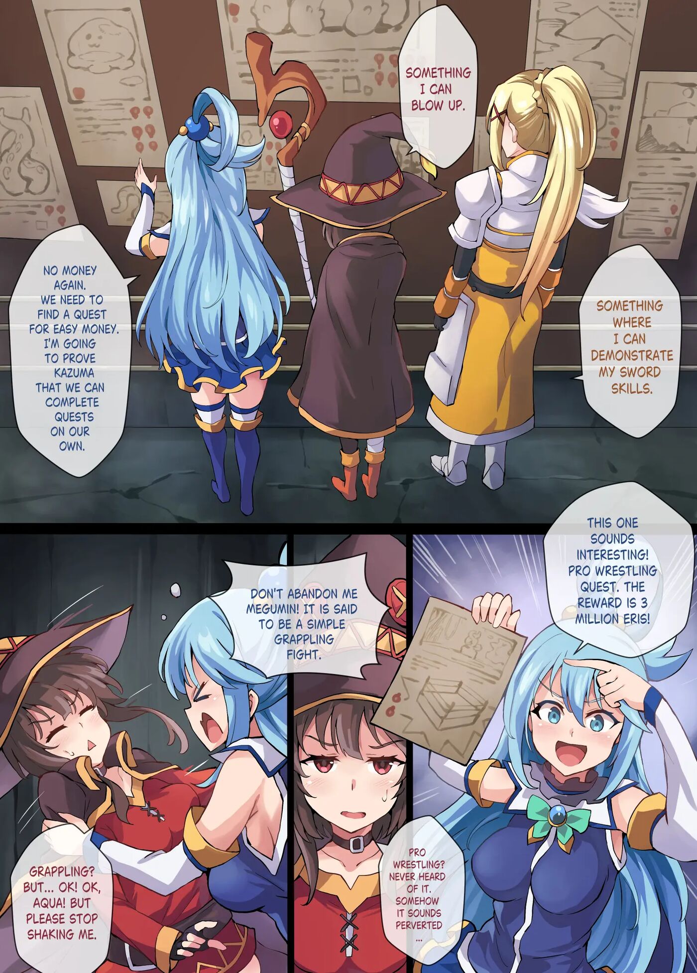 Kono Subarashii Wrestle Quest! Chapter 1000 Page 3